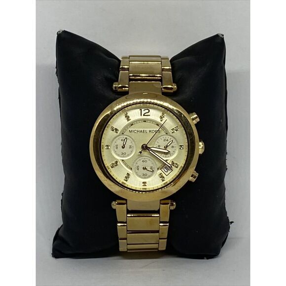 Michael Kors Parker MK5276 Women's Gold Stainless Steel Analog Dial Watch MP309 - Picture 1 of 12